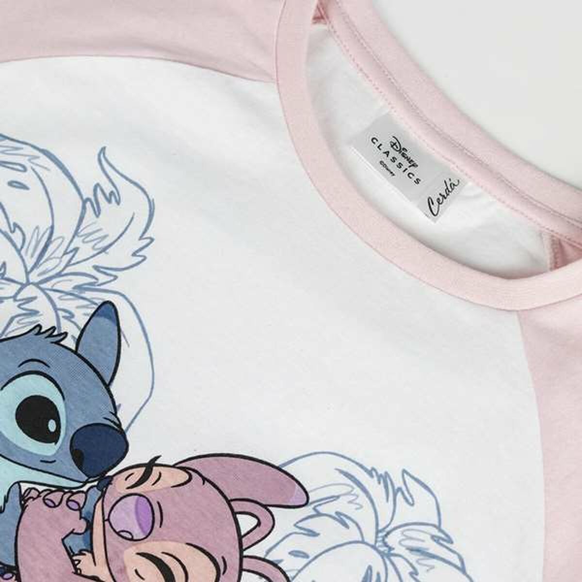 Pyžamo Dětské Stitch Růžový